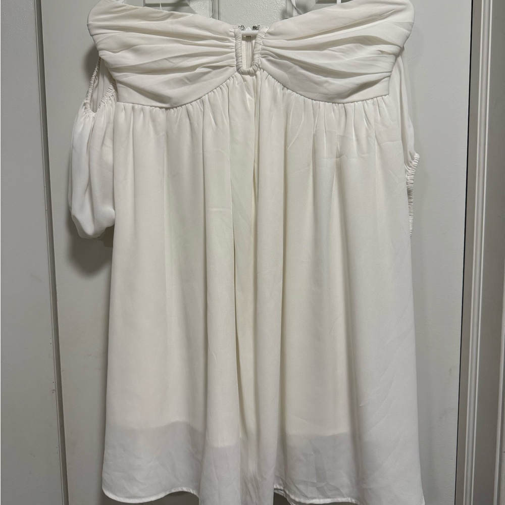 Lulu's White Textured Dress